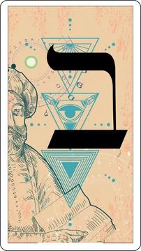 Hebrew alphabet Stock Illustration