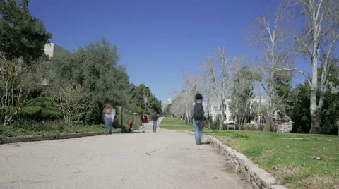 Hebrew University grounds Jerusalem time lapse Stock-Footage 68925924