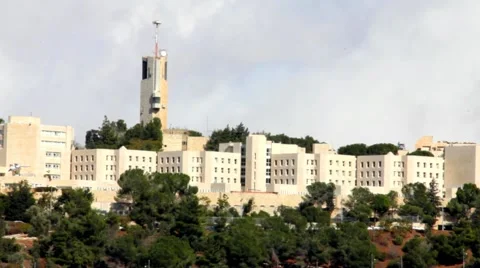 Hebrew University on Mount Scopus. Jerusalem. Israel 스톡 동영상 44147964
