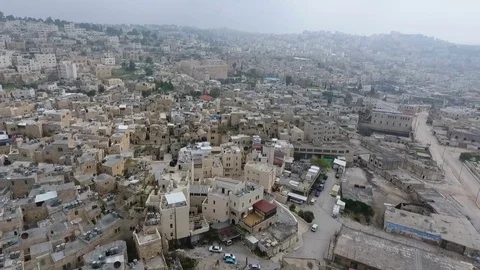 Hebron from above Stock Footage 73887866