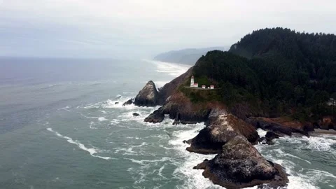 Heceta Head Lighthouse Stock Footage 228754686