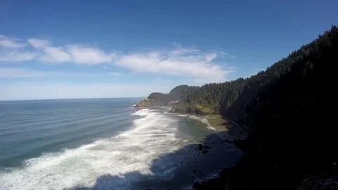 Heceta Head Lighthouse Time Lapse Vídeos de archivo 76594185