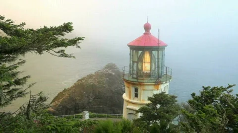 Heceta Head Lighthouse5-Big Web 스톡 동영상 839454