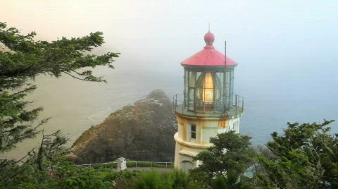 Heceta Head Lighthouse5-HD 스톡 동영상 839009