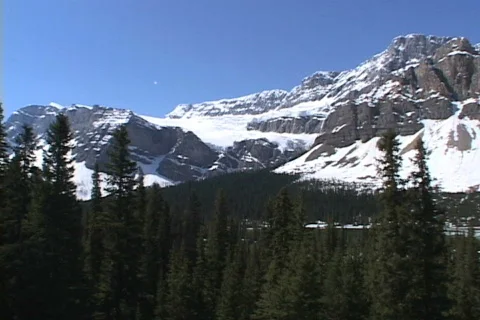 Hector Lake Waputik Range Stock Footage 138861