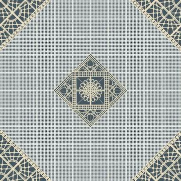 Hedebo Danish embroidery pattern Illustrazione stock