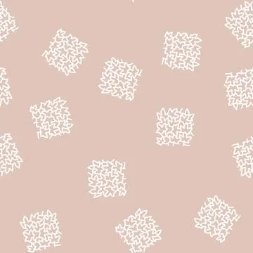 Hedera helix line seamless pattern Stock Illustration