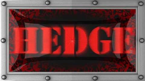 Hedge on led Stock Footage