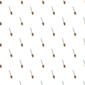 Hedge trimmer garden tool repeating seamless pattern Illustrazione stock