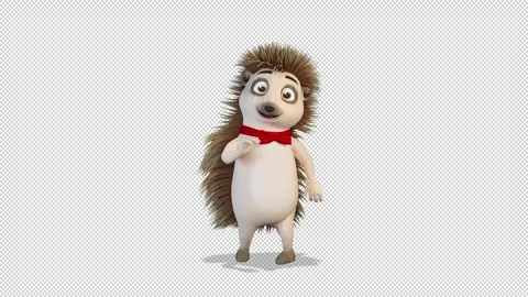 Hedgehog groovy dance 库存影片 168809994