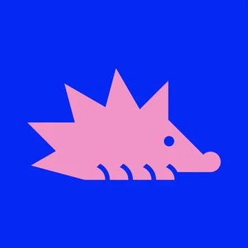 Hedgehog Logo Stock Illustration
