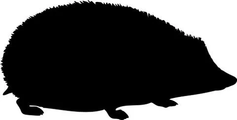 Hedgehog Silhouette Stock Illustration