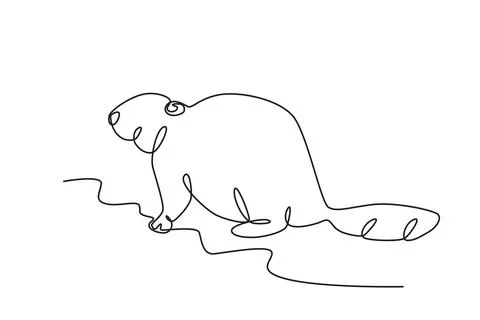 A hedgehog is walking Stock Illustration