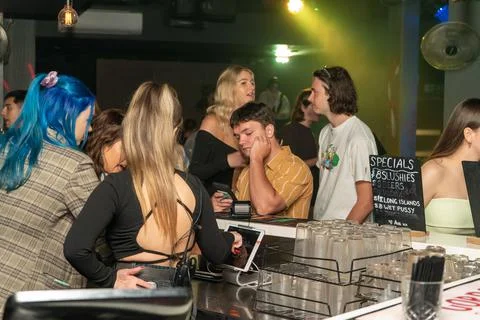 The hedonist block Foto stock