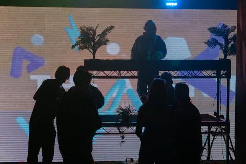 The hedonist block Foto stock