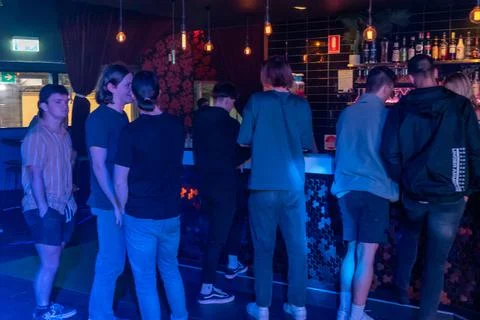 The hedonist block Foto stock