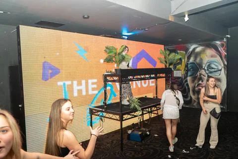 The hedonist block Foto stock