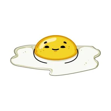 Hedoodle egg character cartoon vector illustration Stock Illustration