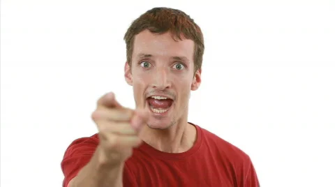 HEEEYYYYY!!!! - Guy is enraged Video stock 815883