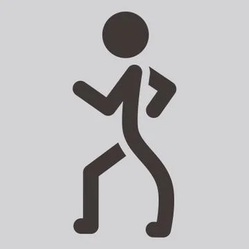 Heel-and-toe walk Stock Illustration