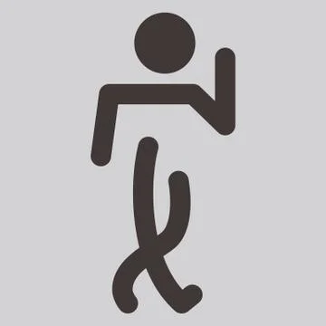 Heel-and-toe walk Stock Illustration