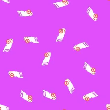 Heel pain body ache vector seamless pattern 스톡 일러스트