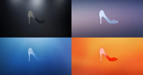 Heel S 3d Icon Stock Footage 74314122