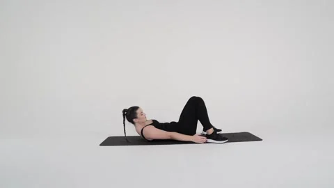 Heel Taps (Lying) Stock Footage 314193950