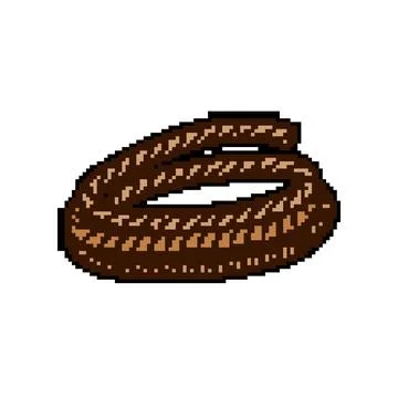 Heframe lasso pixel art vector illustration Stock Illustration