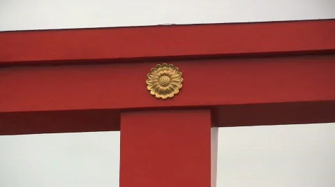 Heian Jingu Gate Stock Footage 777355