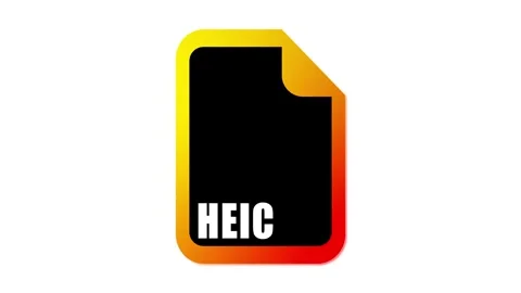 HEIC File Format Icon Stock Footage 280494978