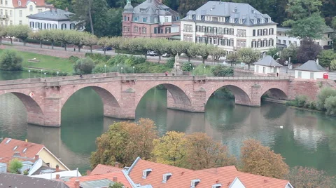 Heidelberg, Germany, Old Bridge 스톡 동영상 68335355