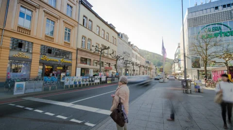 Heidelberg Karlsplatz Timelapse Vídeos de archivo 36035459