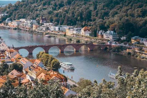 Heidelberg on the Neckar Stock Photos