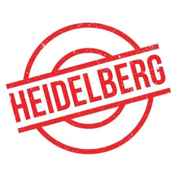 Heidelberg rubber stamp Stock Illustration