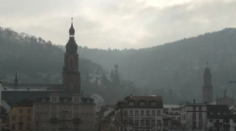 Heidelberg Skyline Stock Footage 59979857