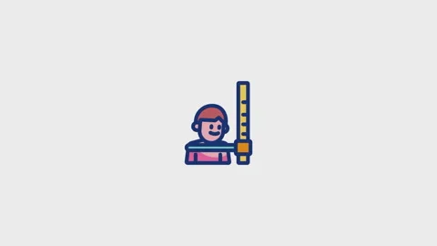 Height Animated Icon Stock Footage 320225594