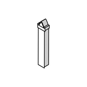 Height chart kid bedroom isometric icon vector illustration イラスト素材