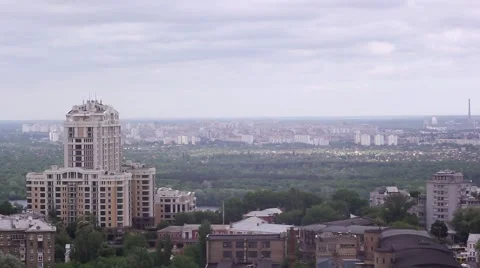 From the height of the city of Kiev 스톡 동영상 41541622