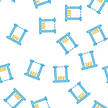 Height control parking gate vector seamless pattern Stock Illustration