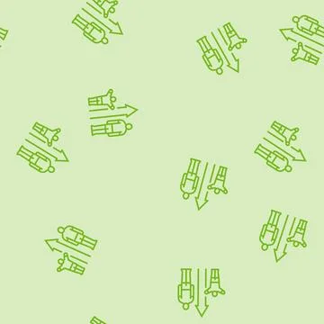 Height increase adolescence puberty line seamless pattern Stock Illustration
