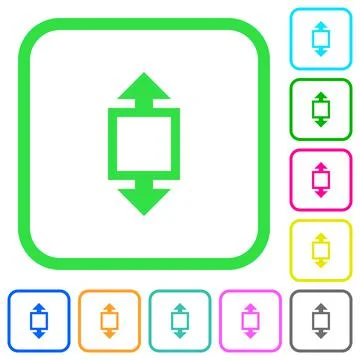 Height tool vivid colored flat icons icons Illustrazione stock