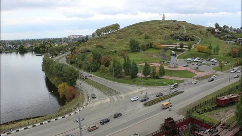 From the height town time-lapse Stock Footage 71319477
