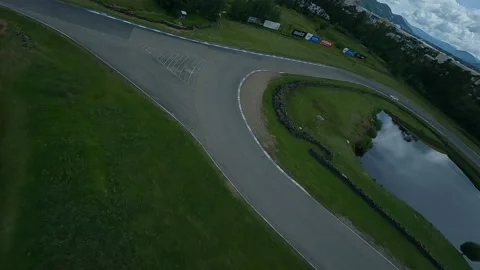 From the heights at extreme speed Stock Footage 237561855