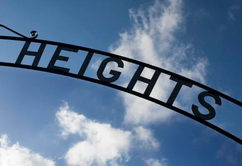 Heights sign Stock Photos