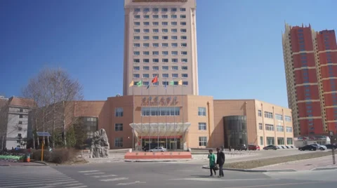 Heihe cityscape 02 Stock Footage 37345413