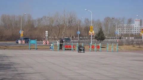 Heihe cityscape 06 Stock Footage 37345339