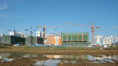 Heihe Under Construction 01 Stock Footage 11161553