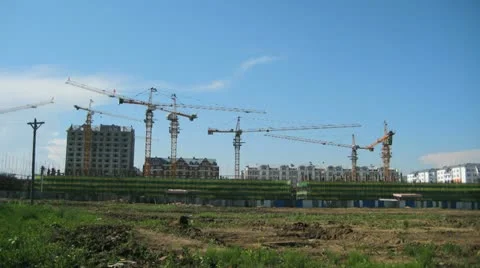Heihe Under Construction 03 Stock Footage 11162015