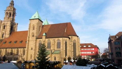 Heilbronn  before Christmas Stock Footage 121083489
